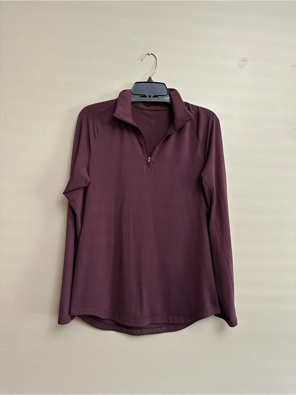 Lululemon Drysense Half Zip Pullover Burgundy Wine